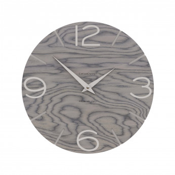 CalleaDesign Orologio da parete in legno rotondo dal design moderno Smile
