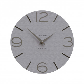 CalleaDesign Orologio da parete in legno rotondo dal design moderno Smile