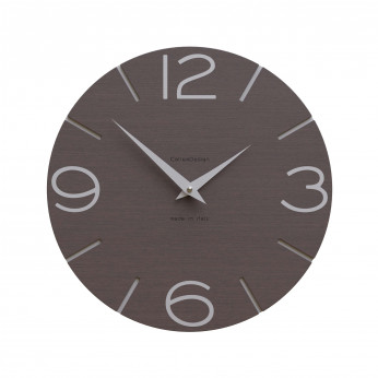 CalleaDesign Orologio da parete in legno rotondo dal design moderno Smile