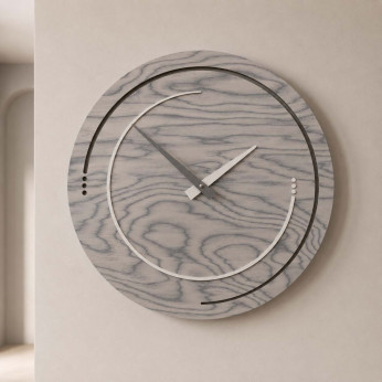 CalleaDesign Orologio da parete in legno per soggiorno o cucina di design moderno Sonar