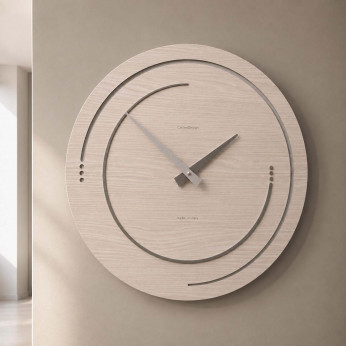 CalleaDesign Orologio da parete in legno per soggiorno o cucina di design moderno Sonar