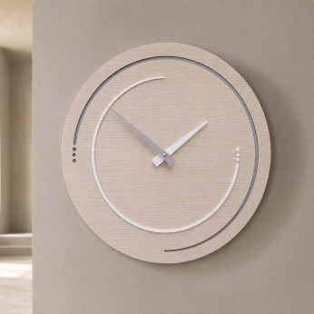 CalleaDesign Orologio da parete in legno per soggiorno o cucina di design moderno Sonar