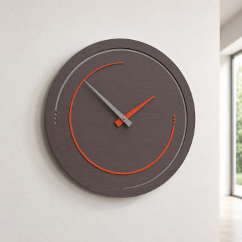 CalleaDesign Orologio da parete in legno per soggiorno o cucina di design moderno Sonar