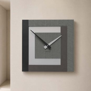 CalleaDesign Orologio da parete in legno piccolo per soggiorno Clock