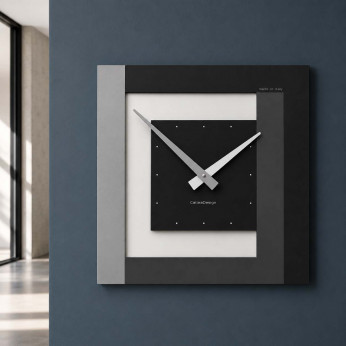 CalleaDesign Orologio da parete in legno piccolo per soggiorno Clock