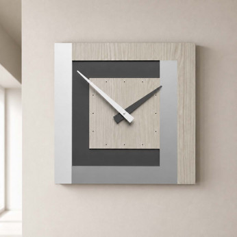 CalleaDesign Orologio da parete in legno piccolo per soggiorno Clock