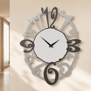CalleaDesign Orologio da parete in legno design moderno Michelle