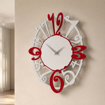 CalleaDesign Orologio da parete in legno design moderno Michelle