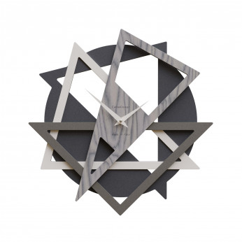 CalleaDesign Orologio da parete moderno con forme geometriche da salotto Geolo