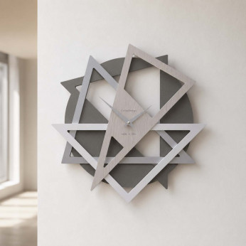 CalleaDesign Orologio da parete moderno con forme geometriche da salotto Geolo