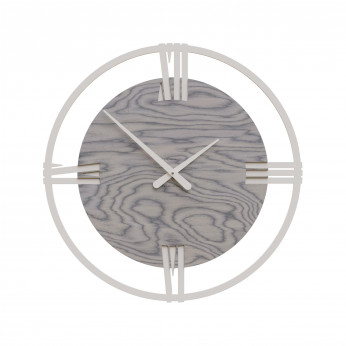 CalleaDesign Orologio da parete moderno grande in legno con numeri romani Sirio