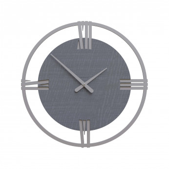 CalleaDesign Orologio da parete moderno grande in legno con numeri romani Sirio