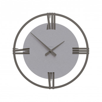 CalleaDesign Orologio da parete moderno grande in legno con numeri romani Sirio