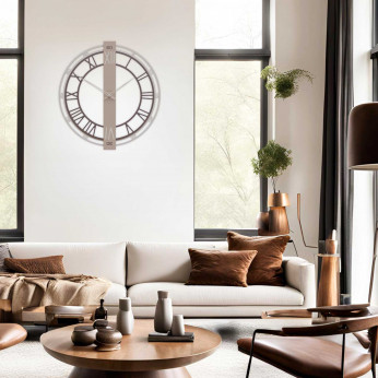CalleaDesign Orologio da parete moderno in legno con numeri romani Franz