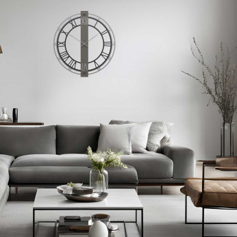CalleaDesign Orologio da parete moderno in legno con numeri romani Franz