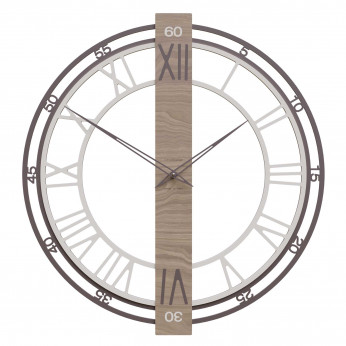 CalleaDesign Orologio da parete moderno in legno con numeri romani Franz