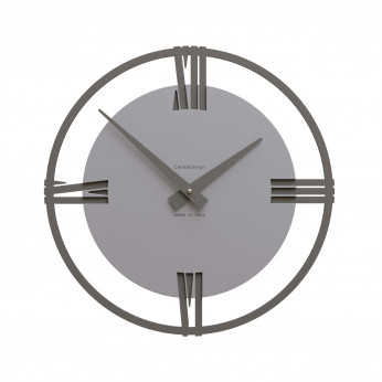 CalleaDesign Orologio da parete moderno piccolo in legno con numeri romani Sirio