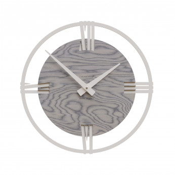 CalleaDesign Orologio da parete moderno piccolo in legno con numeri romani Sirio