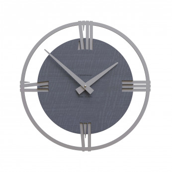 CalleaDesign Orologio da parete moderno piccolo in legno con numeri romani Sirio