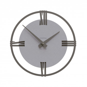 CalleaDesign Orologio da parete moderno piccolo in legno con numeri romani Sirio