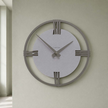 CalleaDesign Orologio da parete moderno piccolo in legno con numeri romani Sirio