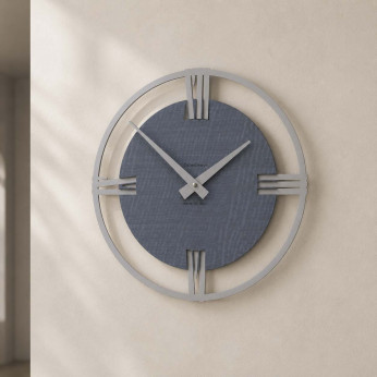 CalleaDesign Orologio da parete moderno piccolo in legno con numeri romani Sirio