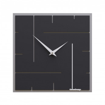 CalleaDesign Orologio da parete quadrato in legno dal design moderno ed elegante Grid