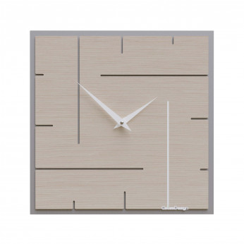 CalleaDesign Orologio da parete quadrato in legno dal design moderno ed elegante Grid