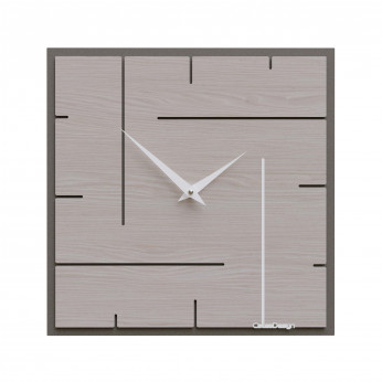 CalleaDesign Orologio da parete quadrato in legno dal design moderno ed elegante Grid