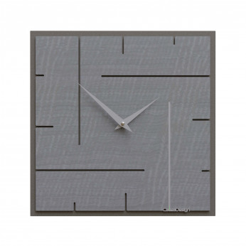 CalleaDesign Orologio da parete quadrato in legno dal design moderno ed elegante Grid