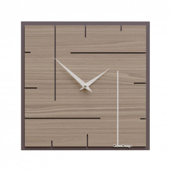 CalleaDesign Orologio da parete quadrato in legno dal design moderno ed elegante Grid