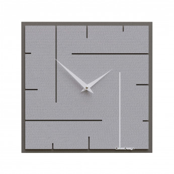 CalleaDesign Orologio da parete quadrato in legno dal design moderno ed elegante Grid