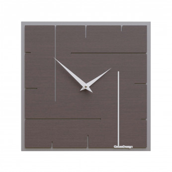 CalleaDesign Orologio da parete quadrato in legno dal design moderno ed elegante Grid