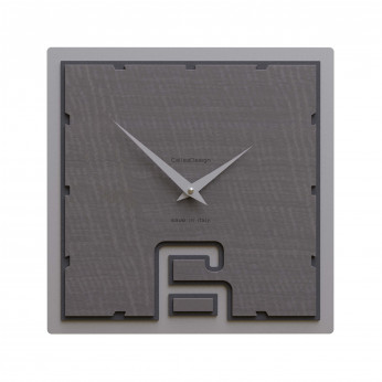CalleaDesign Orologio da parete quadrato in legno dal design moderno Soffio