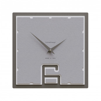 CalleaDesign Orologio da parete quadrato in legno dal design moderno Soffio