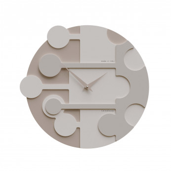 CalleaDesign Orologio da parete rotondo con struttura in legno dal design moderno Stish
