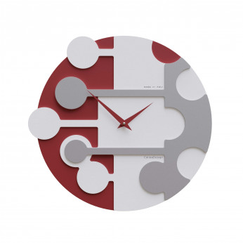 CalleaDesign Orologio da parete rotondo con struttura in legno dal design moderno Stish
