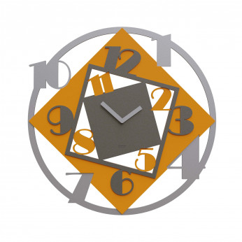 CalleaDesign Orologio da parete rotondo di grandi dimensioni in legno dal design moderno Demetra