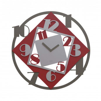 CalleaDesign Orologio da parete rotondo di grandi dimensioni in legno dal design moderno Demetra