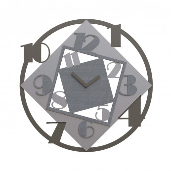 CalleaDesign Orologio da parete rotondo di grandi dimensioni in legno dal design moderno Demetra