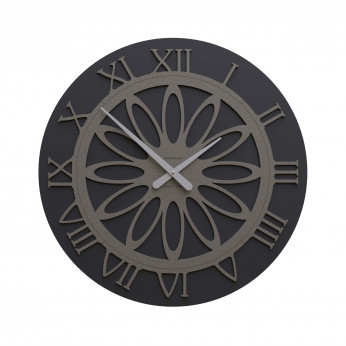 CalleaDesign Orologio da parete rotondo in legno dal design moderno ed elegante Athena