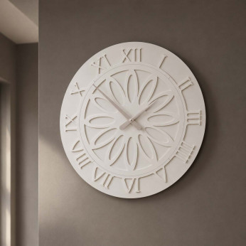 CalleaDesign Orologio da parete rotondo in legno dal design moderno ed elegante Athena