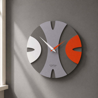 CalleaDesign Orologio da parete rotondo in legno dal design moderno ed elegante Baz