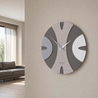 CalleaDesign Orologio da parete rotondo in legno dal design moderno ed elegante Baz