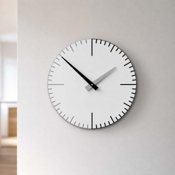 CalleaDesign Orologio da parete rotondo in legno dal design moderno Exacto