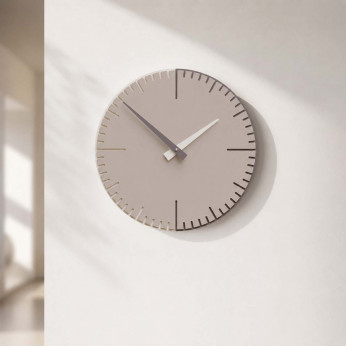CalleaDesign Orologio da parete rotondo in legno dal design moderno Exacto