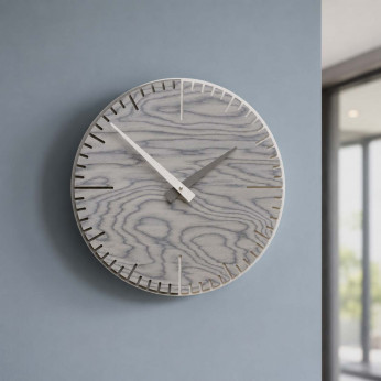 CalleaDesign Orologio da parete rotondo in legno dal design moderno Exacto
