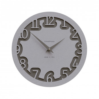 CalleaDesign Orologio da parete rotondo in legno dal design moderno Labirinto