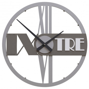 CalleaDesign Orologio da parete rotondo in legno con numeri decorativi e design moderno Olivia