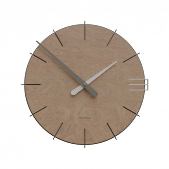 CalleaDesign Orologio da parete rotondo in legno dal design moderno Mike